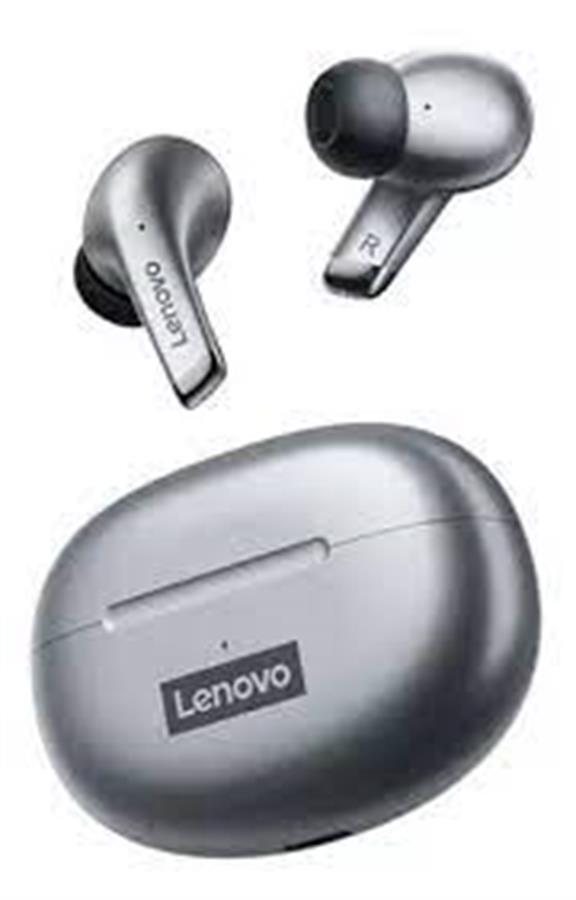 Auriculares Bluetooth Lenovo LP5 GRIS PLATA