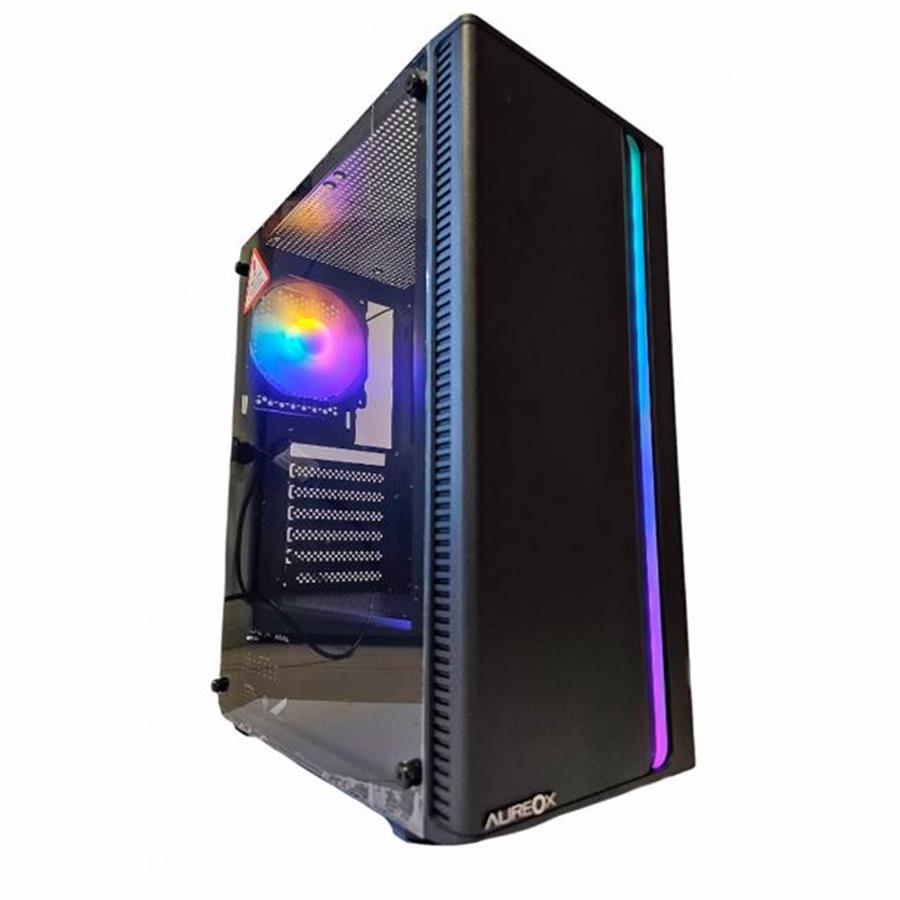 Gabinete gamer Aureox Skoll ARX 200G Negro