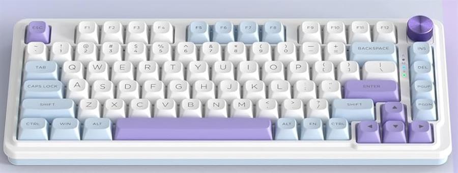 Teclado Redragon UCAL MAX Wireless K673WBP RGB Switches GREEN Color blanco