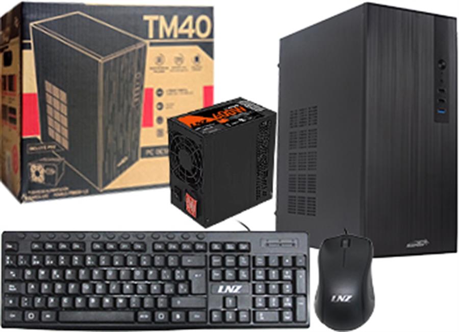Gabinete Sentey TM40 con Fuente de alimentación 600W Negro