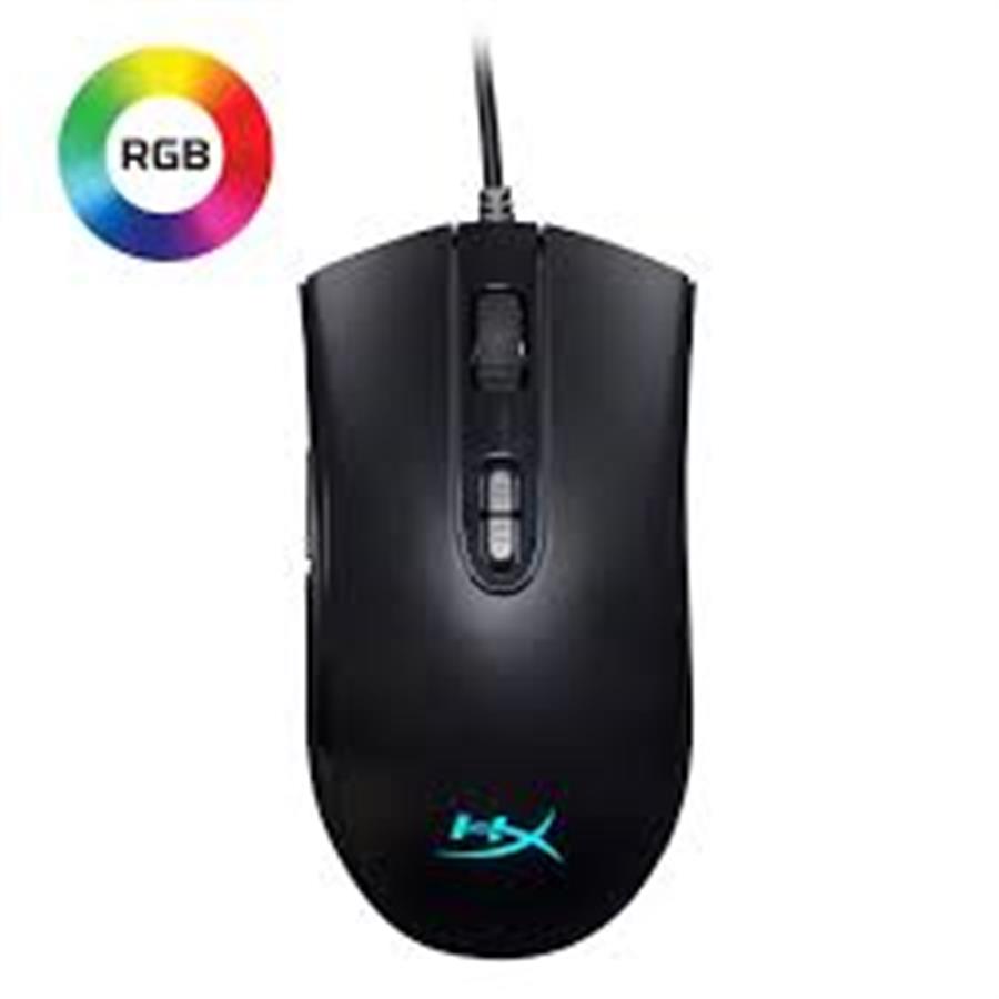 Mouse gamer HyperX Pulsefire core RGB 6200DPI Negro
