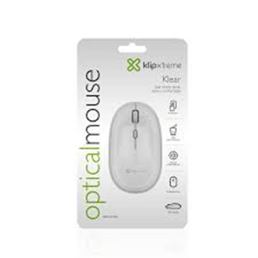 Mouse Klear Klip Xtreme Blanco