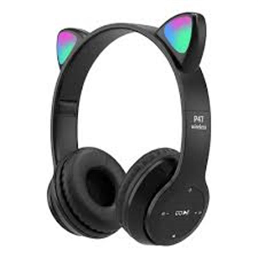 Auriculares Inalámbricos orejas niños Stn 28 Con Luz NEGRO