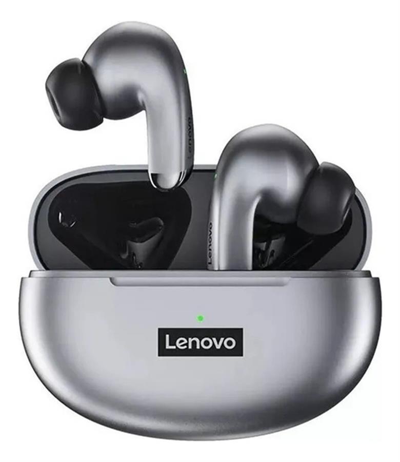 Auriculares Bluetooth Lenovo LP5 GRIS PLATA