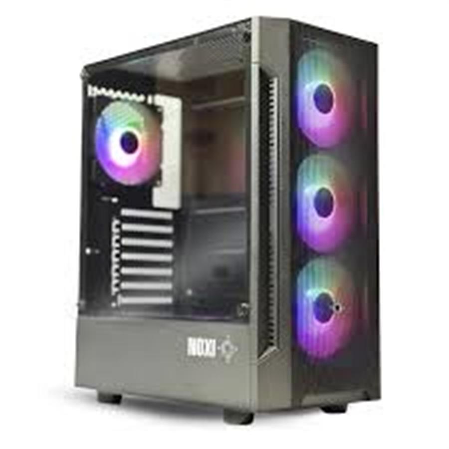 Gabinete Gamer Noxi Hika X 4 Fan Rgb + Vidrio Templado