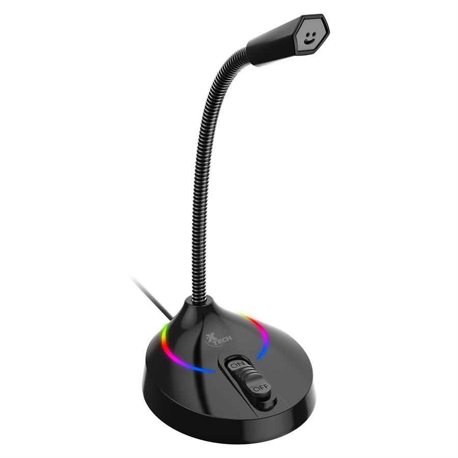 Micrófono Xtech Glisser XTS-680 Gamer con Luz RGB conexión USB