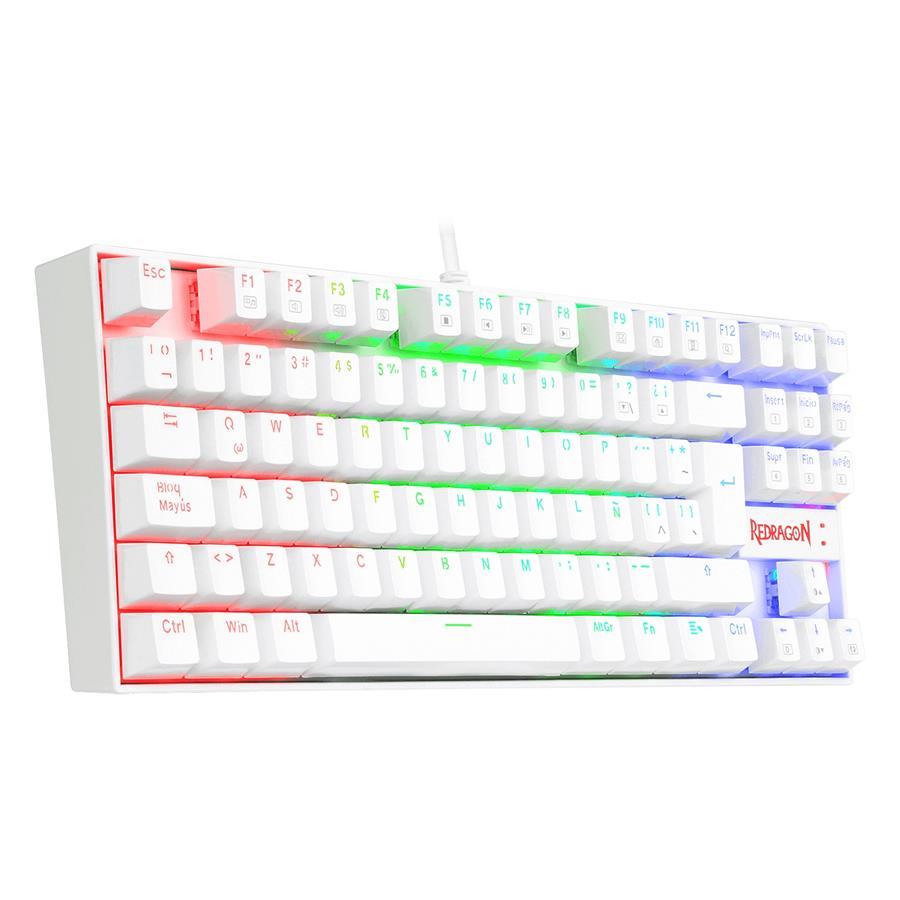 Teclado Redragon Kumara K552 RGB Switches RED Color Blanco