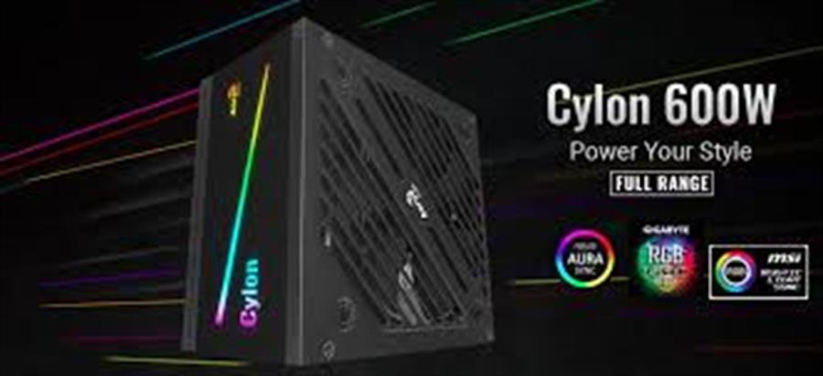 Fuente Aerocool Cylon 600W RGB 80 Plus Bronze