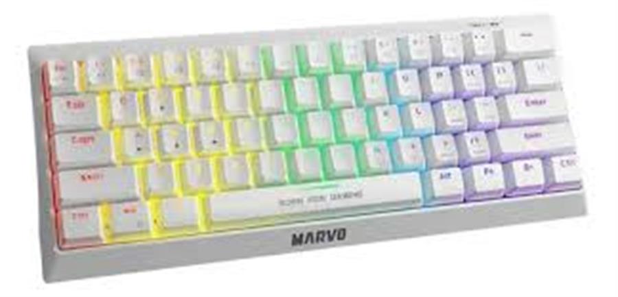 Teclado mecánico Marvo KG962 BLANCO