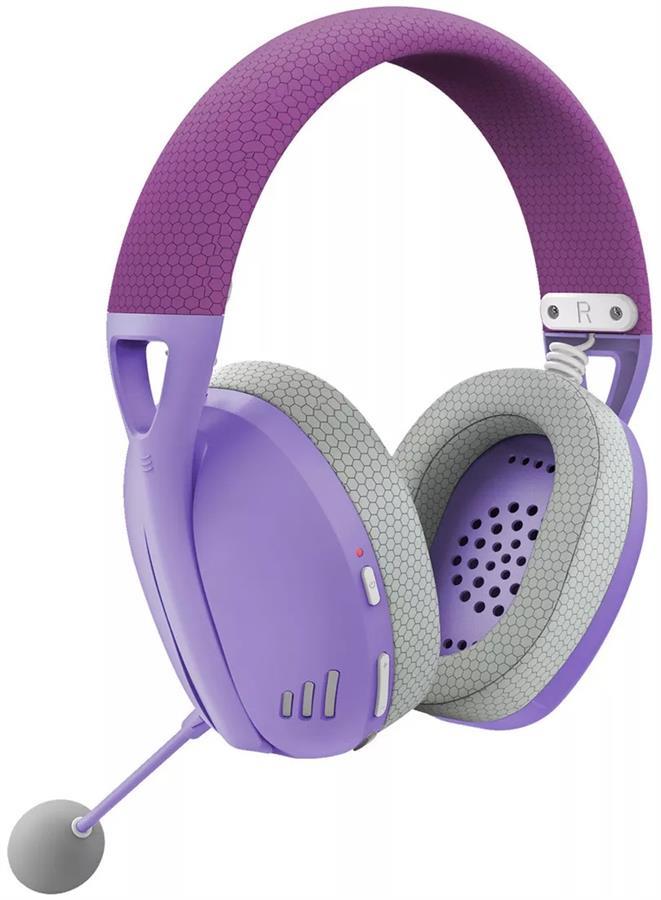 Auriculares gamer Redragon Ire H848 inalámbricos / wireless Violeta y blanco