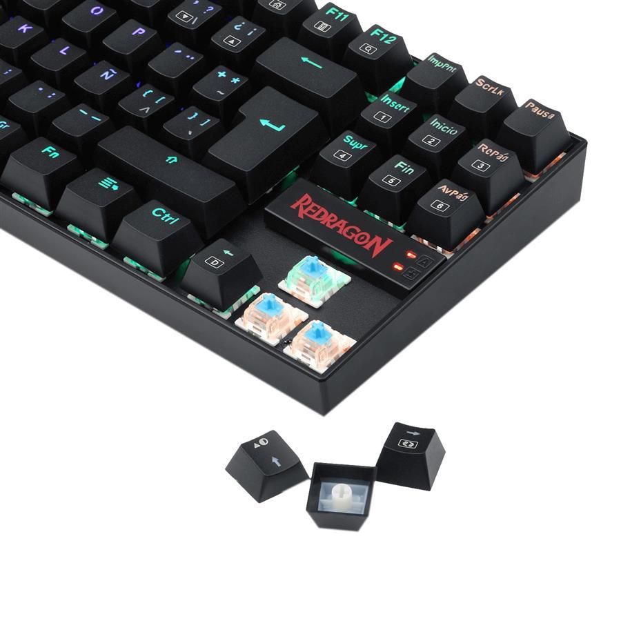Teclado Redragon Kumara K552 RGB Switches RED Color Negro