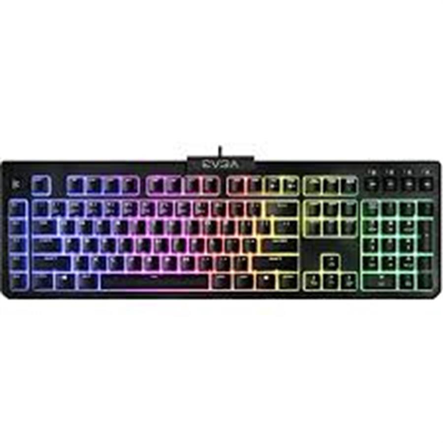 Teclado de membrana EVGA Z12 RGB USB para juegos